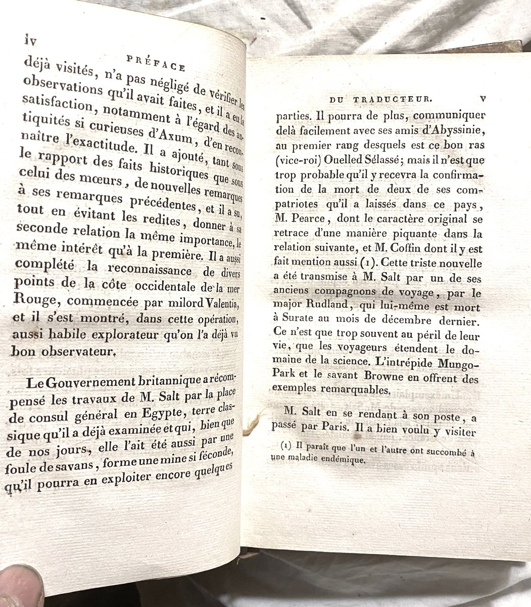 Travels In Abyssinia By Henry Salt In 2 Vols. In 8. In Paris At Magimel 1816, Fine Copy.-photo-2