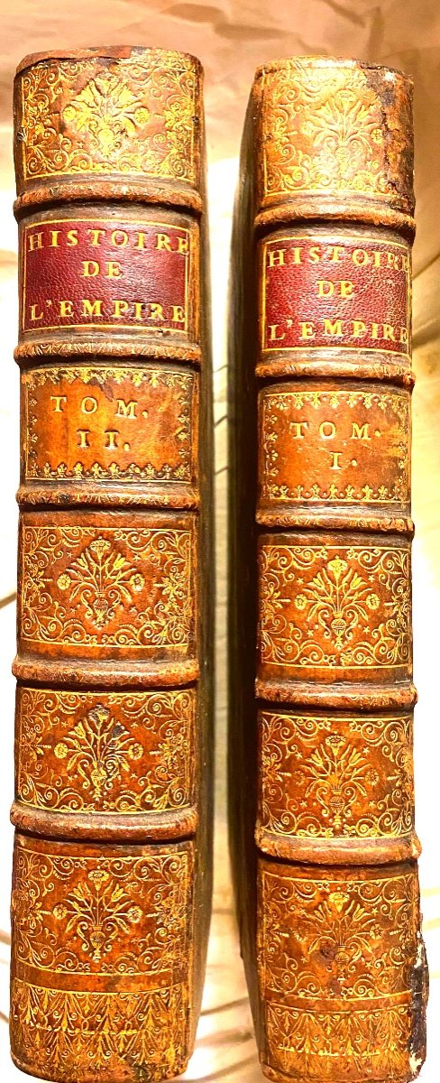 2 Beaux Vol.  In4 , Amsterdam, 1733 " Histoire De l'Empire" Par Mr. Heiss , Enrichie De Figures