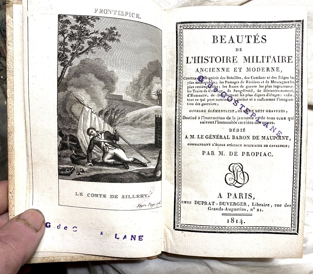 "beautés De l'Histoire Militaire Ancienne Et Moderne ",par M. De Propiac , Paris 1814. Illustré