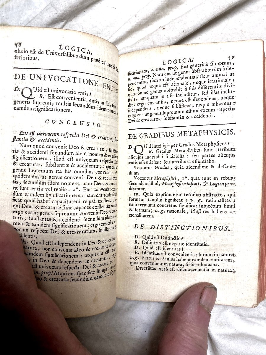  1 Vol. Candidatus Artium Ubi De Rhetorica Et Philosophia. Ad Usum Cadidatorum. Parisiis 1732-photo-5