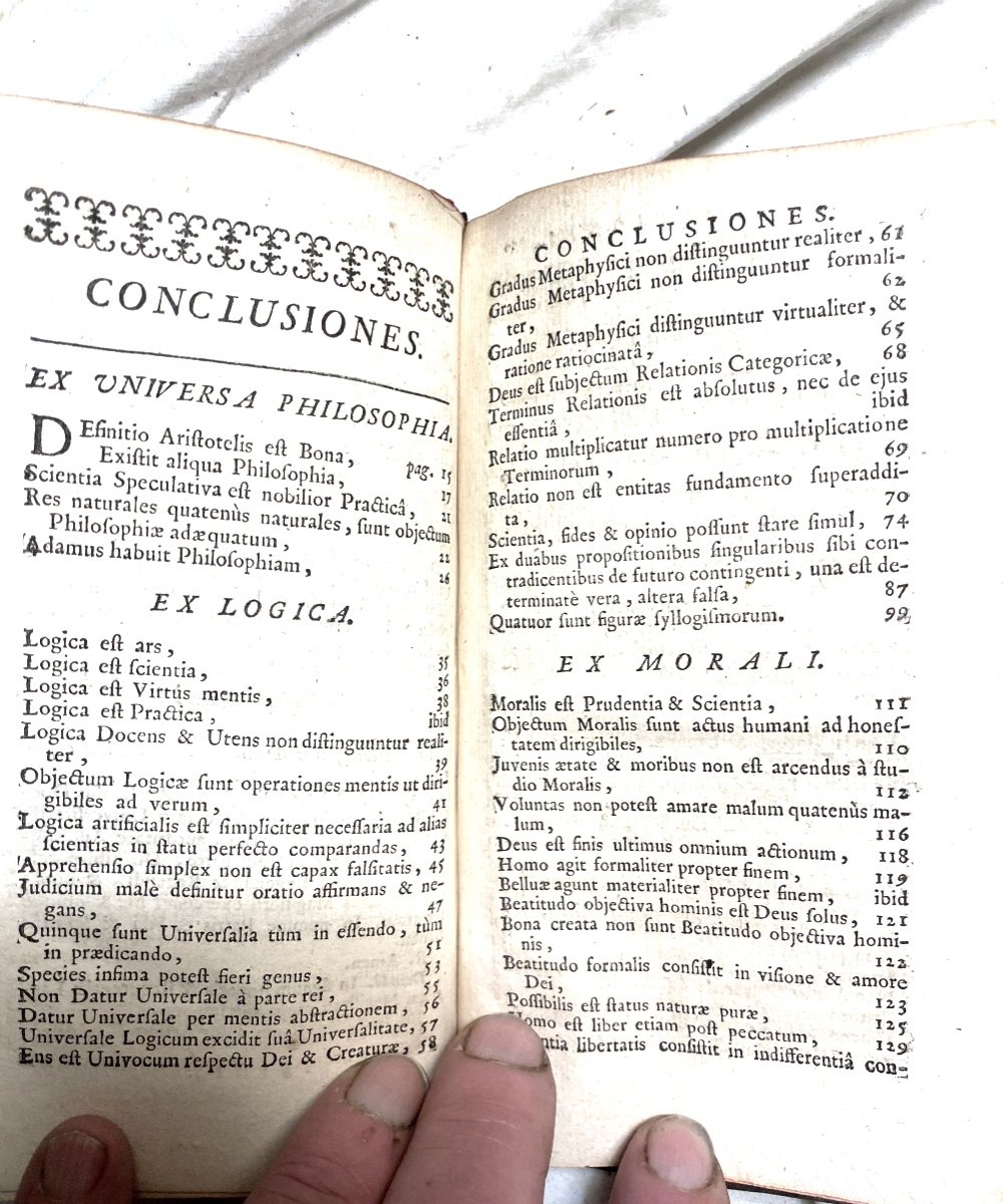  1 Vol. Candidatus Artium Ubi De Rhetorica Et Philosophia. Ad Usum Cadidatorum. Parisiis 1732-photo-8