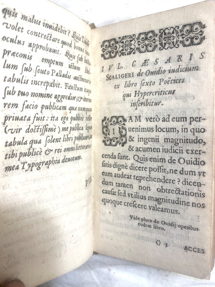 Rare Impression Of Bergerac From 1613, A Vol. Velin "pub. Ovidii Nasonis" Lib. Amatorii Hoc Est-photo-2