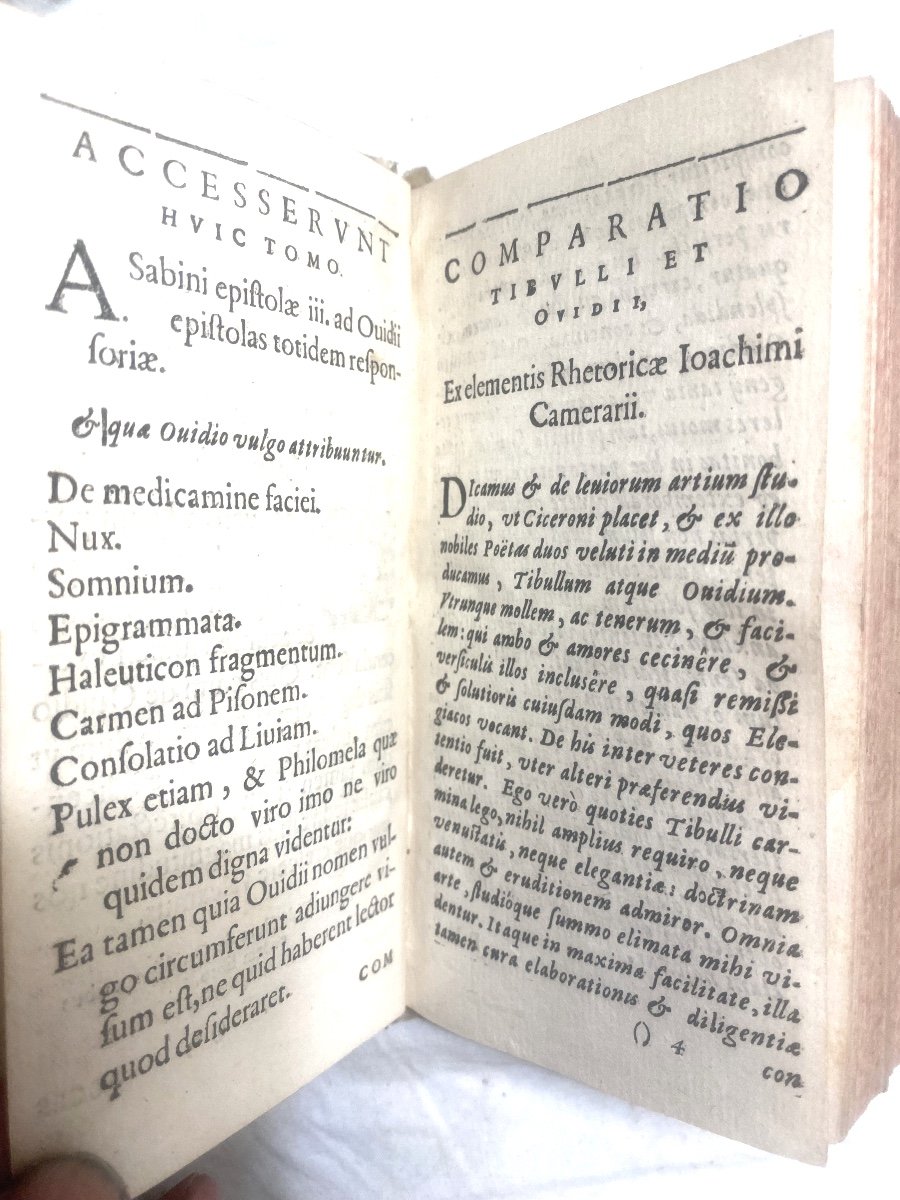 Rare Impression Of Bergerac From 1613, A Vol. Velin "pub. Ovidii Nasonis" Lib. Amatorii Hoc Est-photo-3