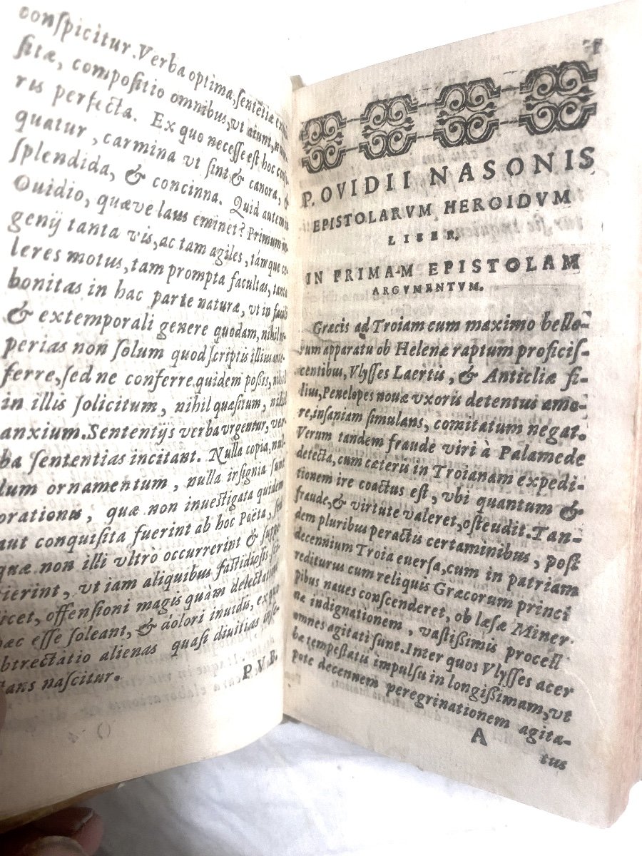 Rare Impression Of Bergerac From 1613, A Vol. Velin "pub. Ovidii Nasonis" Lib. Amatorii Hoc Est-photo-4