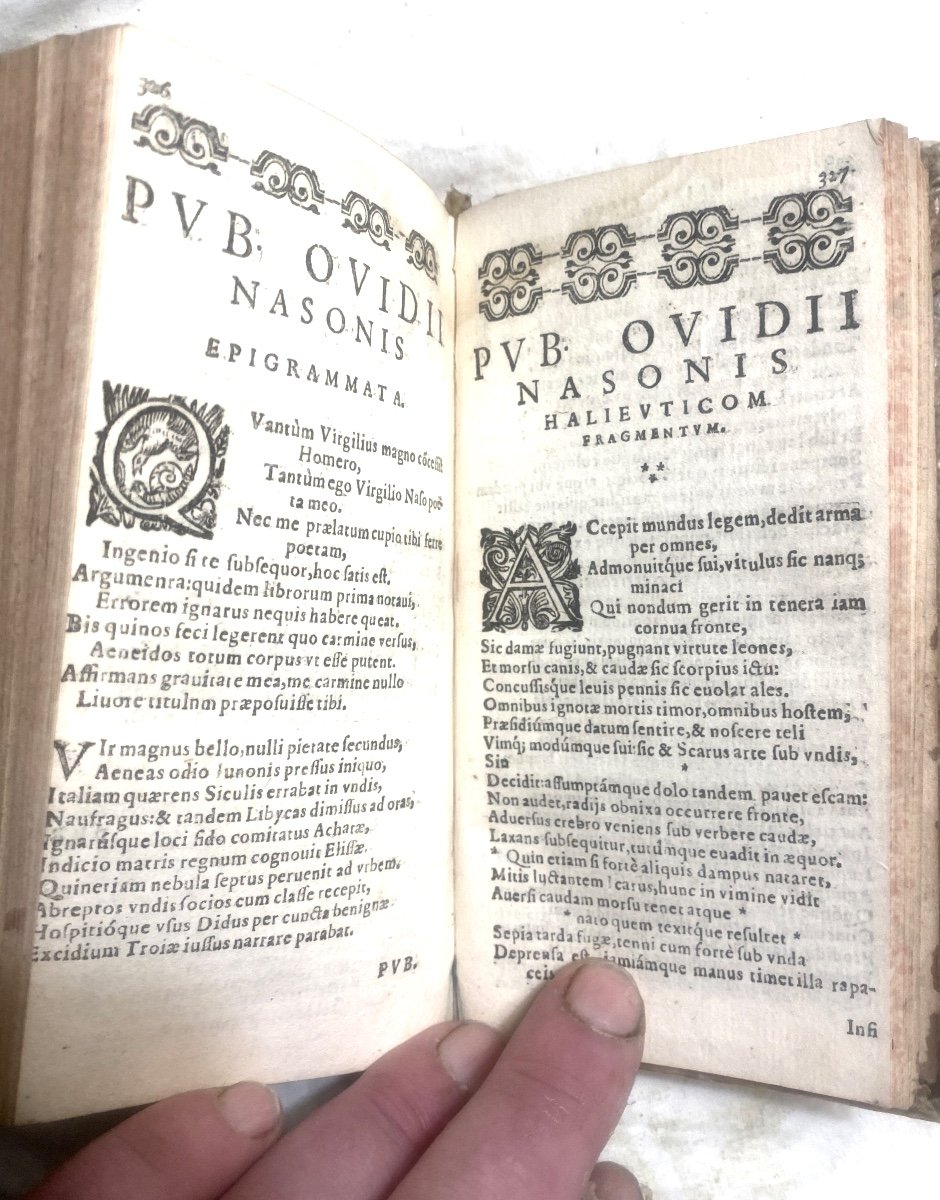 Rare Impression Of Bergerac From 1613, A Vol. Velin "pub. Ovidii Nasonis" Lib. Amatorii Hoc Est-photo-6