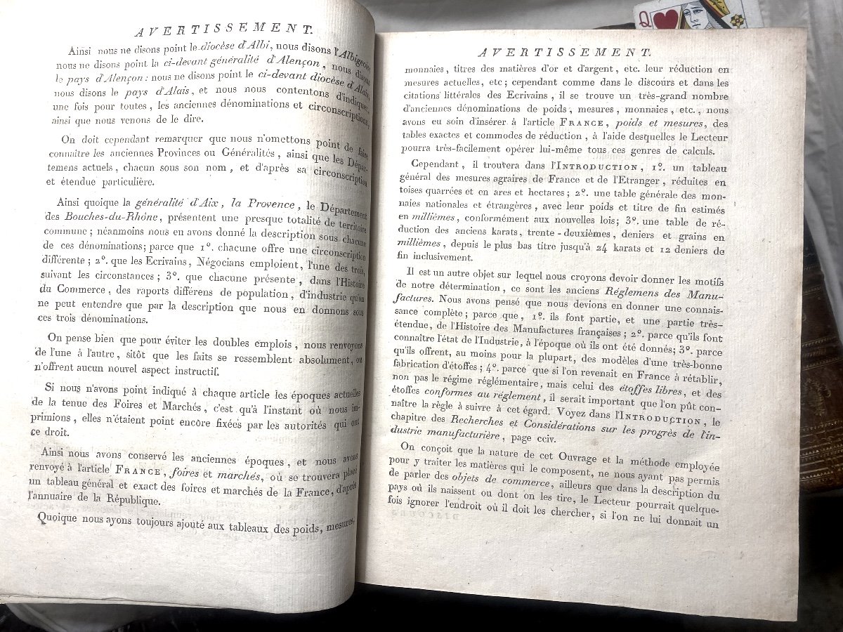 Exceptionnels 5 Vol. In 4. Paris An VIII : "Dictionnaire Universel De La Géograhie Commerçante"-photo-2