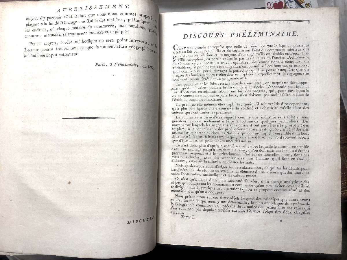 Exceptionnels 5 Vol. In 4. Paris An VIII : "Dictionnaire Universel De La Géograhie Commerçante"-photo-3