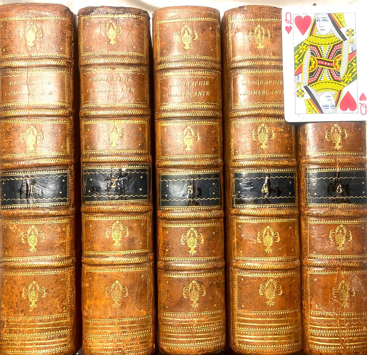 Exceptionnels 5 Vol. In 4. Paris An VIII : "Dictionnaire Universel De La Géograhie Commerçante"