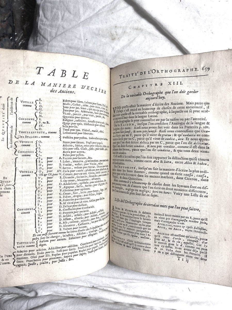 "nouvelle Méthode Pour Apprendre Facilement La Langue Latine "1  Fort Vol. In 8 . A Paris 1709 -photo-5