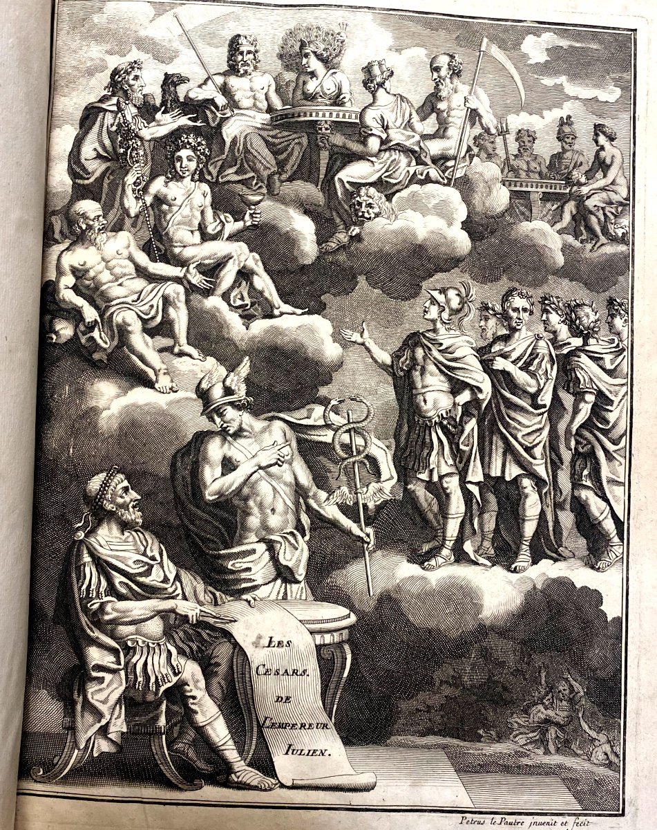 Bel In 4 In Paris1683 "the Caesars Of The Emperor Julian", Translated From Greek Illustrated With Medals-photo-4