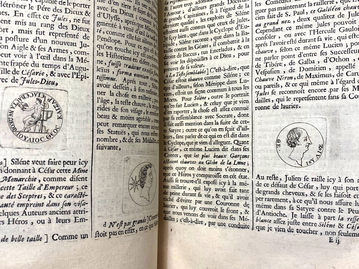 Bel In 4 à Paris1683 "les Césars De l'Empereur Julien" , Traduits Du Grec Illustré De Médailles-photo-5