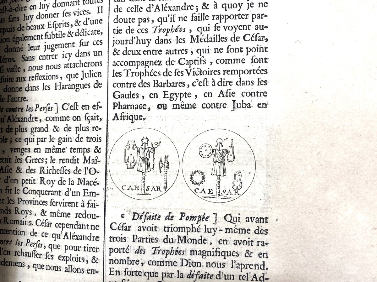 Bel In 4 In Paris1683 "the Caesars Of The Emperor Julian", Translated From Greek Illustrated With Medals-photo-6