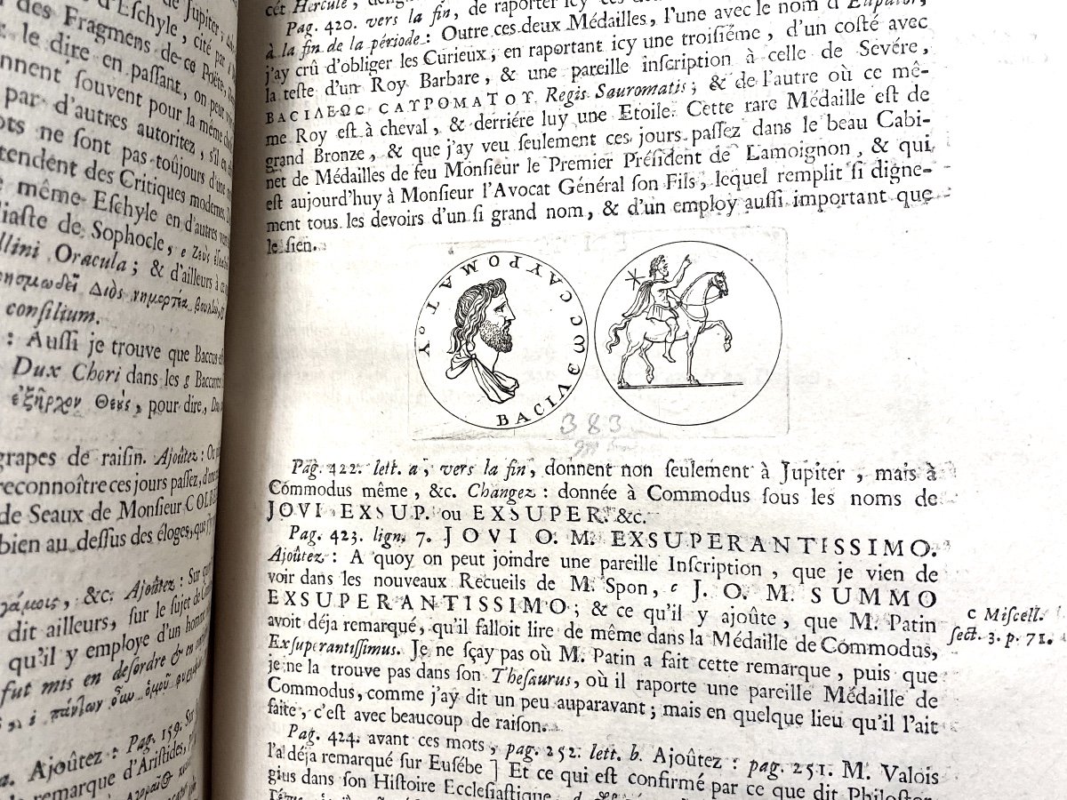 Bel In 4 In Paris1683 "the Caesars Of The Emperor Julian", Translated From Greek Illustrated With Medals-photo-7