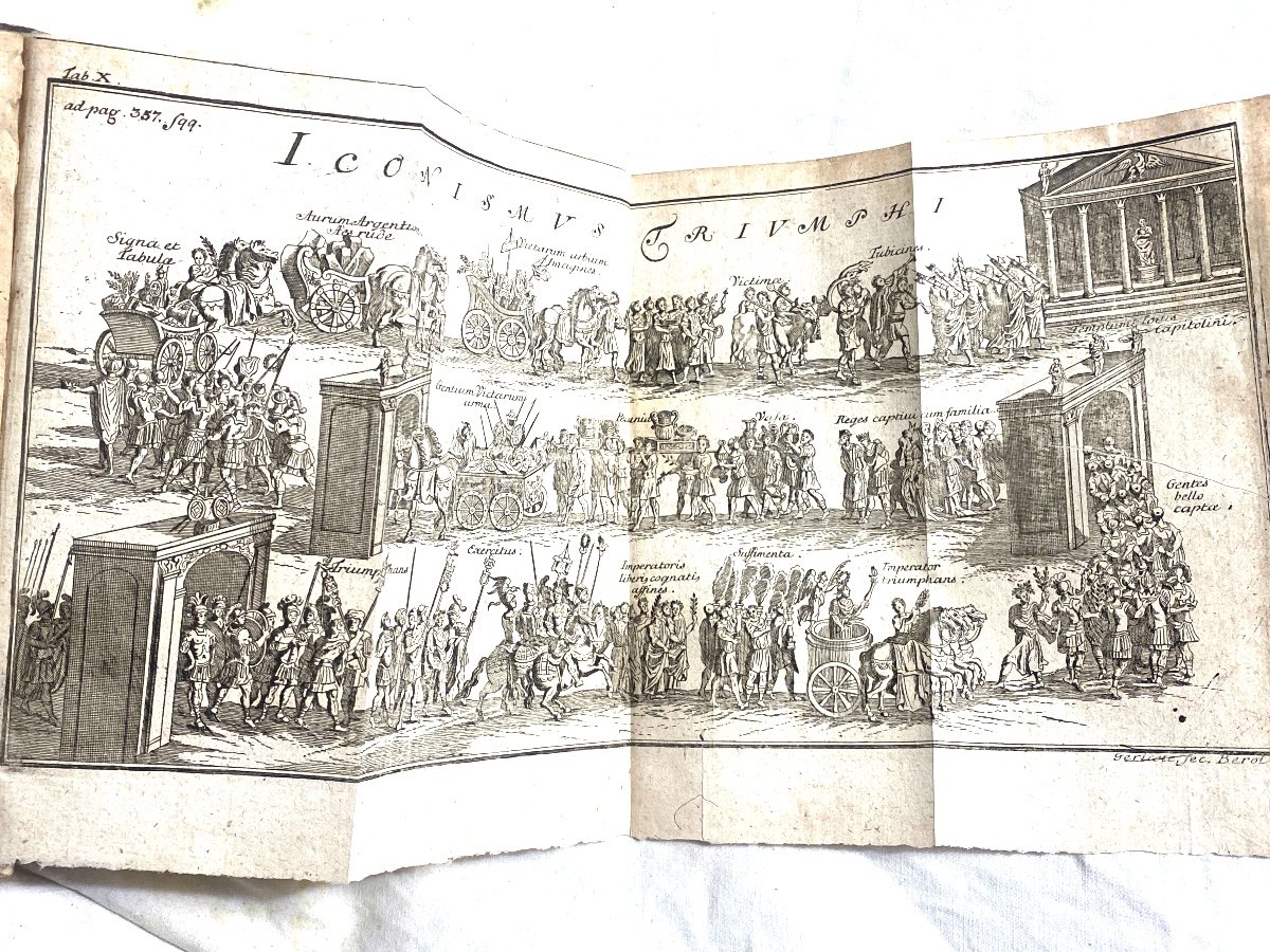 Strong Vol. In 8 Bérolini 1784 Rites Of The Ancient Romans By Ge. Henr. Nievpoort Ed. Illustrated-photo-7