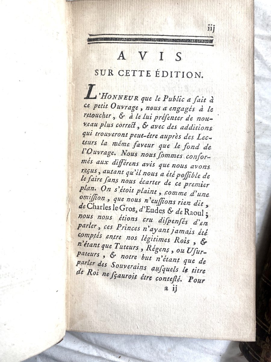 3 Vol. Aux Armes Tablettes Historiques Et Anecdotes Des Rois De France: De Pharamond / Louis XV-photo-2