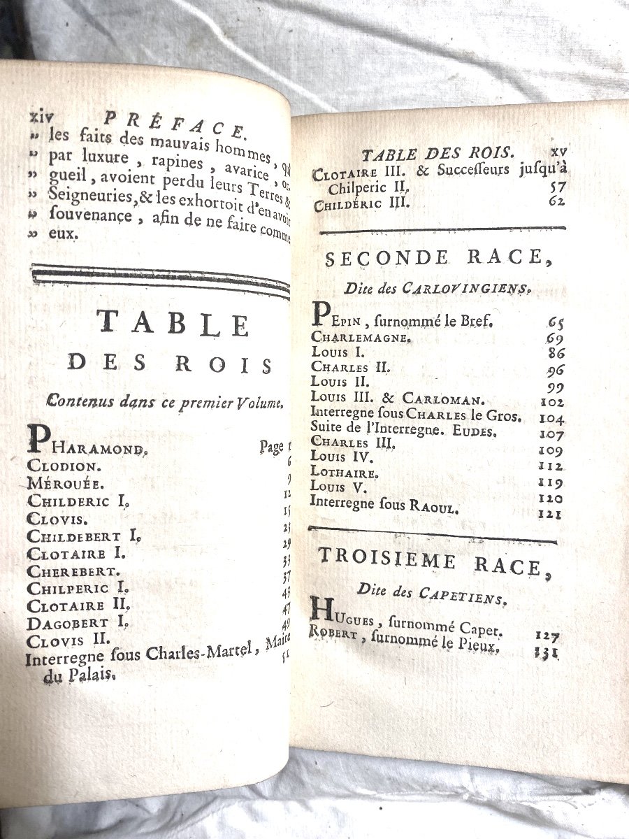 3 Vol. Aux Armes Tablettes Historiques Et Anecdotes Des Rois De France: De Pharamond / Louis XV-photo-5