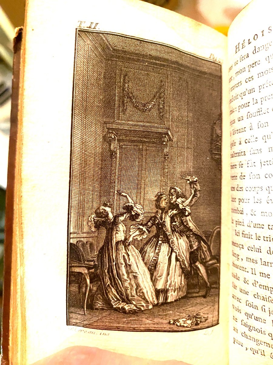 Rousseau "Julie Ou La Nouvelle Héloïse , Ou Lettres De Deux Amans"7 Vols.illustré  Londres 1781-photo-4