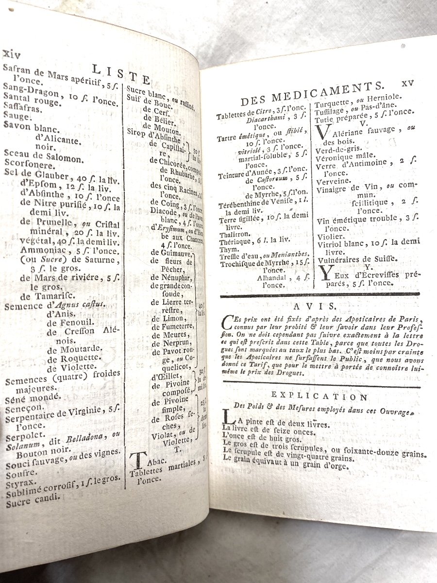 2 Beautiful Volumes In12 "portable Dictionary Of Health" Paris 1760 Charlesauguste Van Dermonde-photo-7