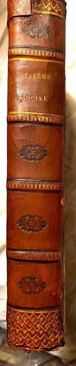 Rare Volume In 8 In 2 Volumes 1773, In London: Social System, Or Natural Principles Of Morality-photo-2