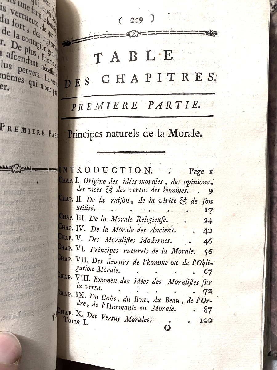 Rare Volume In 8 En 3 Tomes 1773, à Londres :Système Social, Ou Principes Naturels De La Morale-photo-2