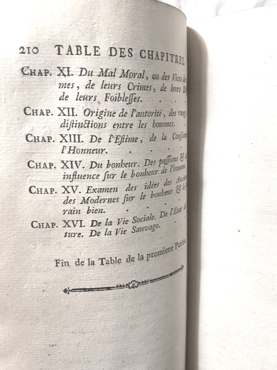 Rare Volume In 8 En 3 Tomes 1773, à Londres :Système Social, Ou Principes Naturels De La Morale-photo-3