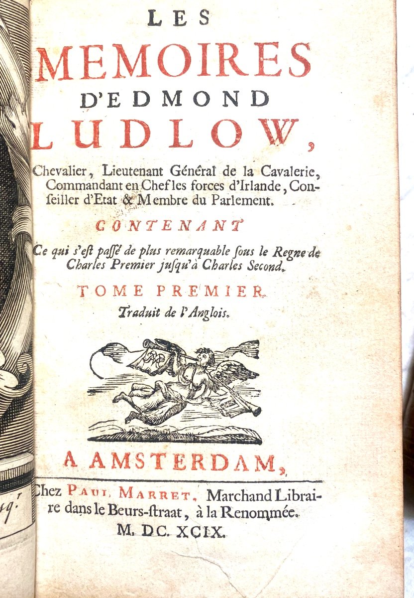 3 Beautiful Volumes In 12: The Memoirs Of Edmond Ludlow Under Charles I And II Of England-photo-3