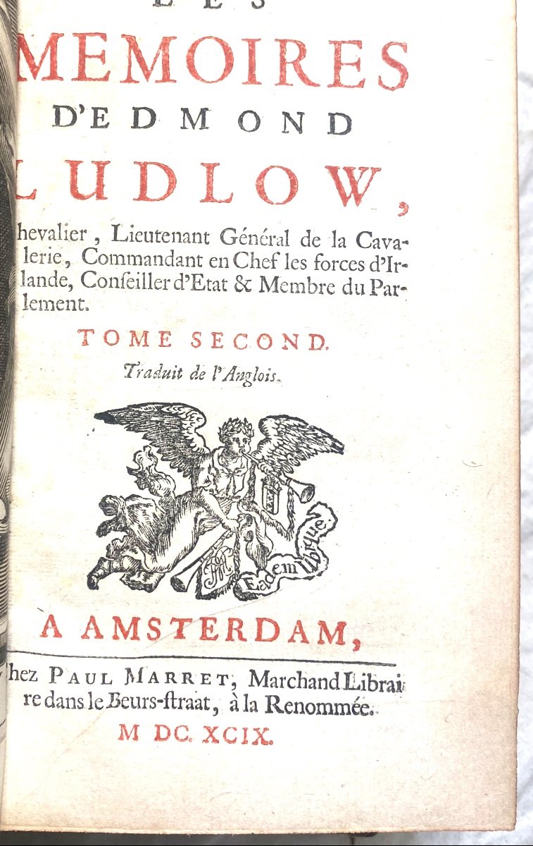 3 Beautiful Volumes In 12: The Memoirs Of Edmond Ludlow Under Charles I And II Of England-photo-3