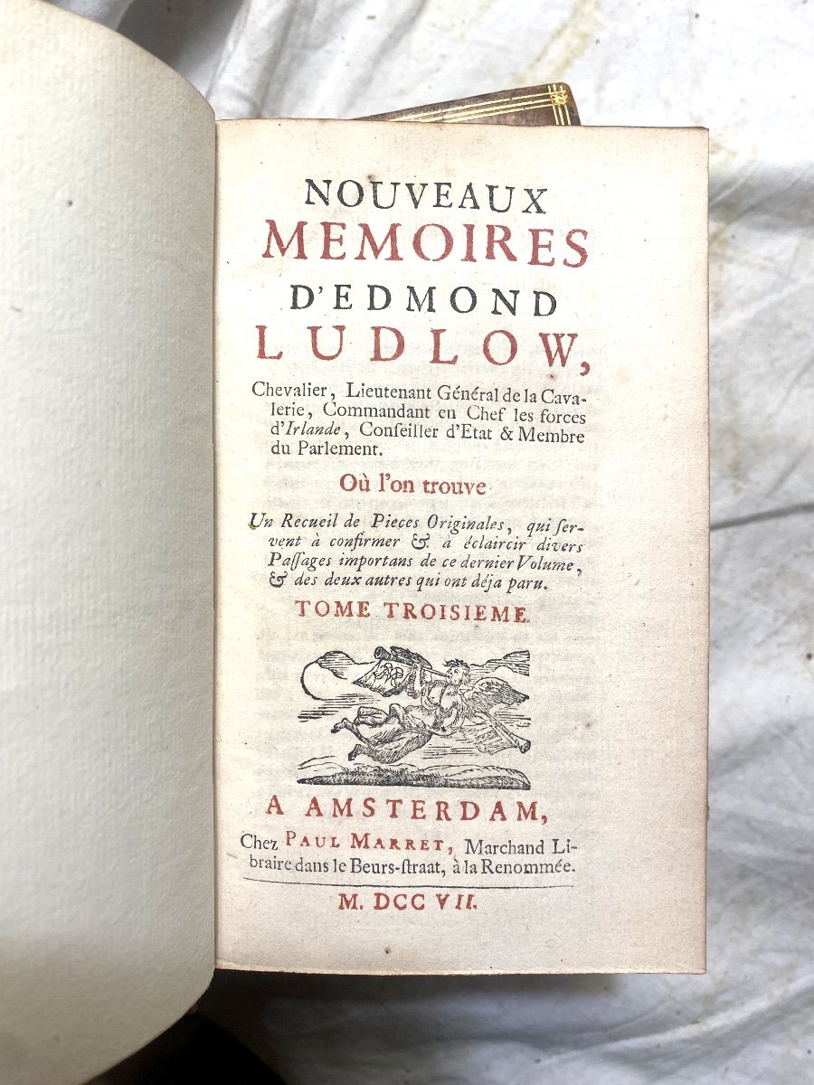 3 Beautiful Volumes In 12: The Memoirs Of Edmond Ludlow Under Charles I And II Of England-photo-5