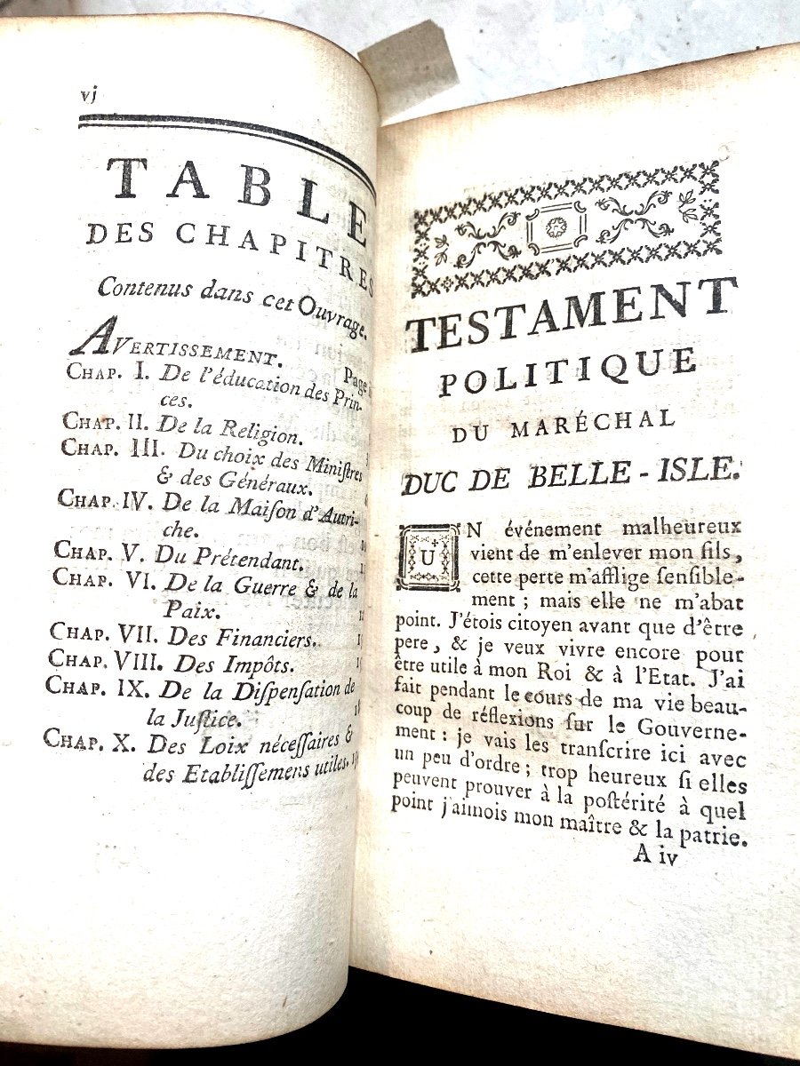 1 Vol In 12 In Three Works "letters From Mr Marshal Duke Of Belleisle" & Military Memoirs-photo-6