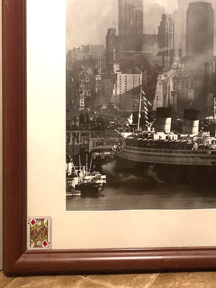 Large Enlarged Photo Print Of The Queen Elizabeth In New York Harbor, By Andreas Feininger -photo-6