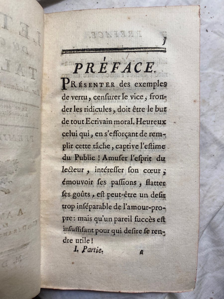 2 Vol. In 12 In Four Parts "letters From Colonel Talbert"; By Madame ***author Of Elisabeth.-photo-1