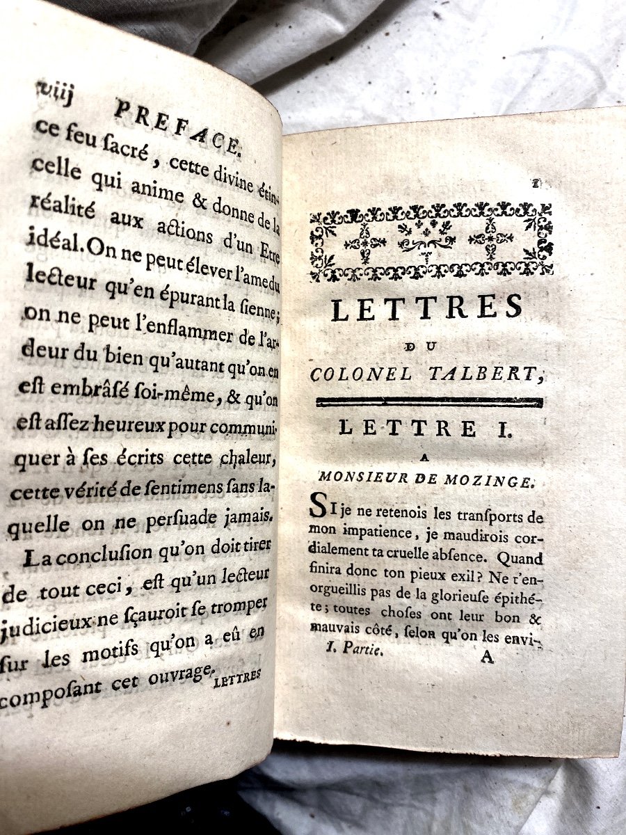 2 Vol. In 12 En Quatre Parties "lettres Du Colonel Talbert" ; Par Madame ***auteur d'Elisabeth.-photo-5