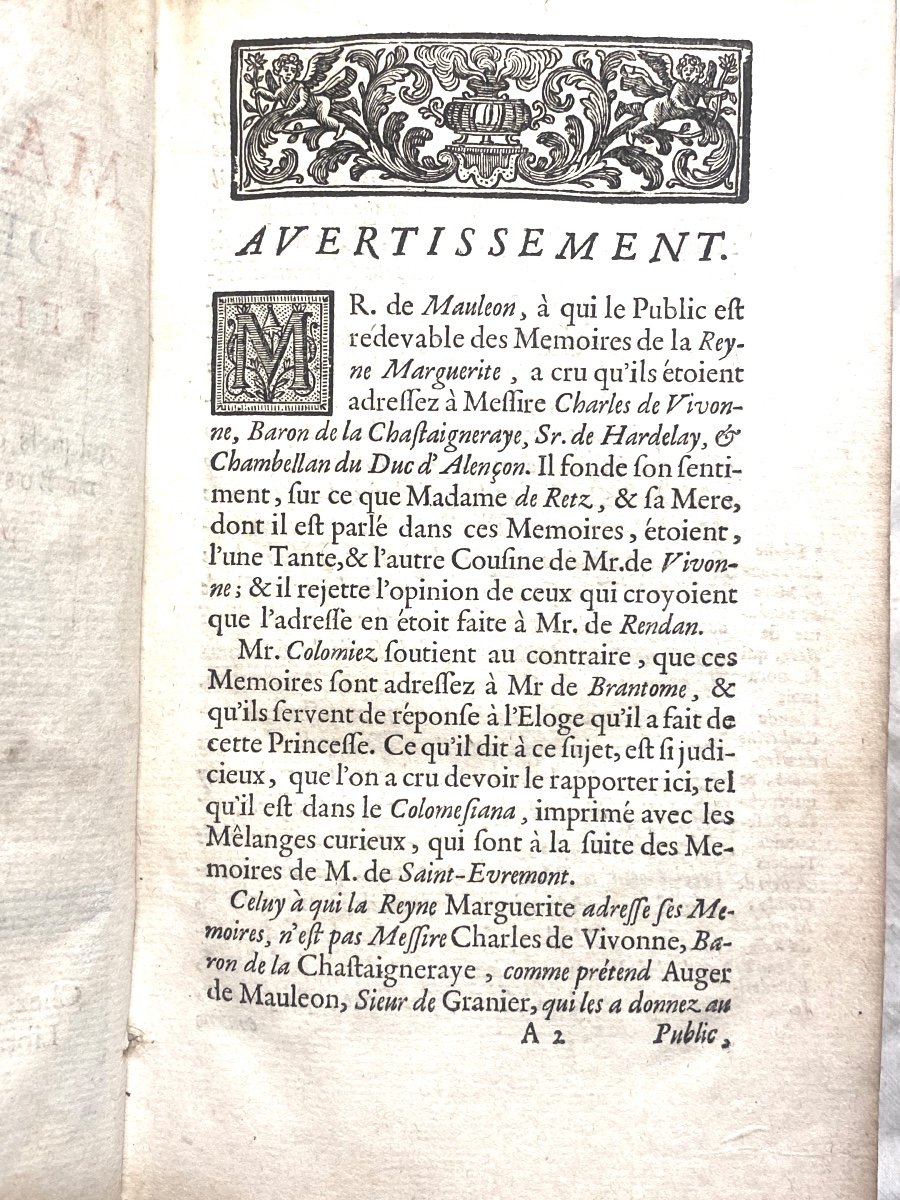 Dans Une Reliure Janséniste "Mémoires De Marguerite De Valois" , 1 Vol. In 12. à La Haye .1715-photo-2