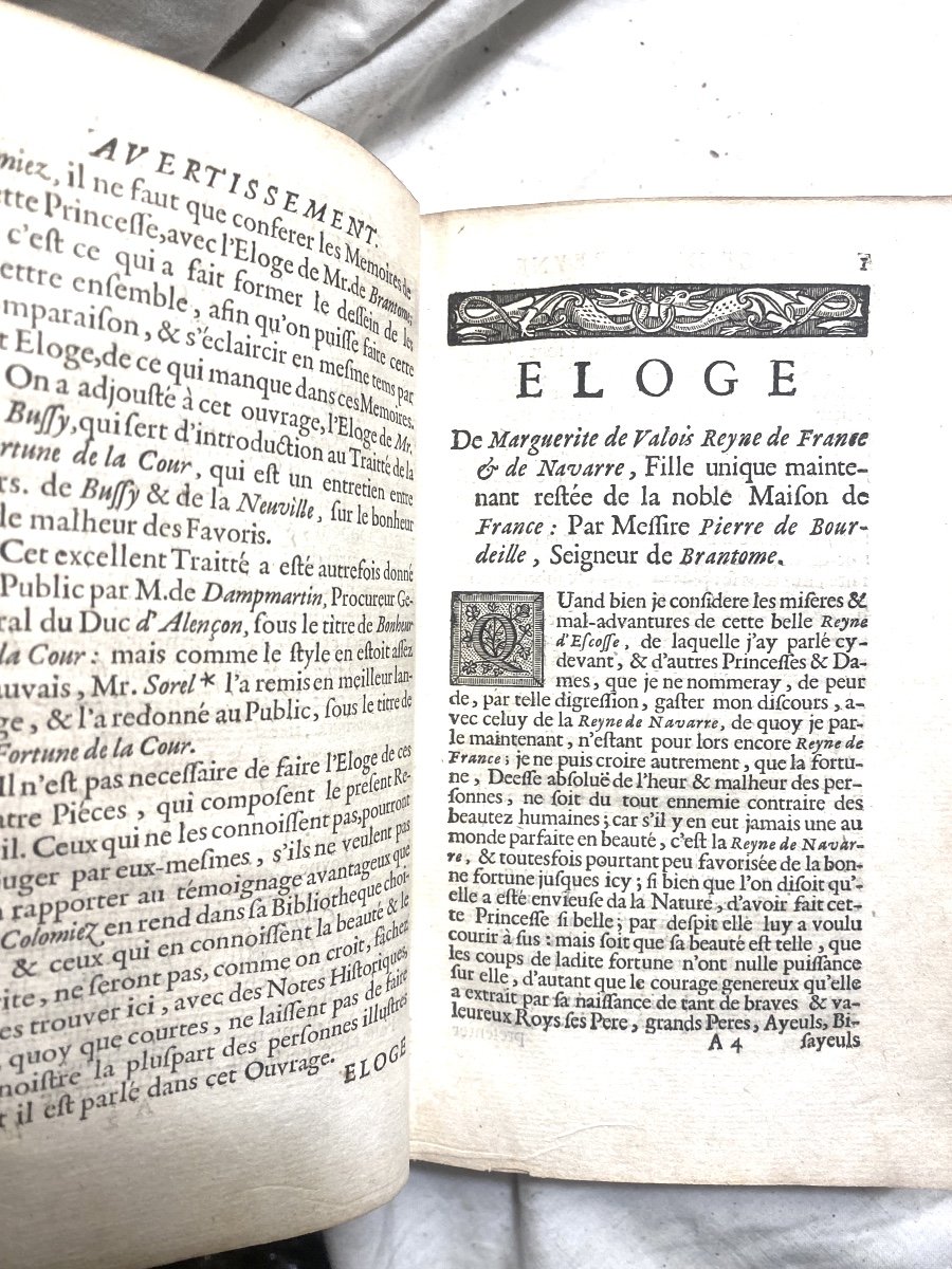 Dans Une Reliure Janséniste "Mémoires De Marguerite De Valois" , 1 Vol. In 12. à La Haye .1715-photo-5