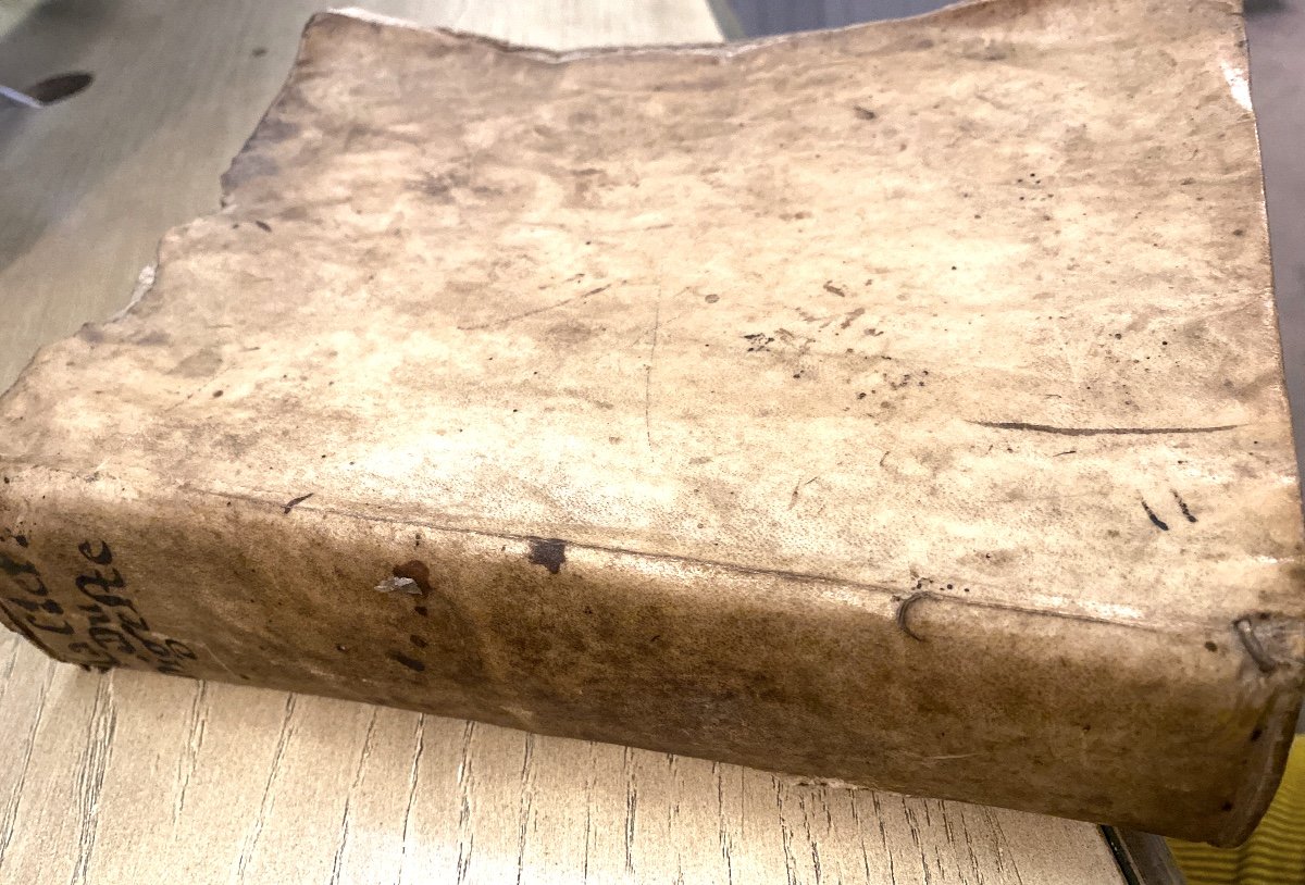 Vellum Book From 1657 In Paris “the Key To The Digest” By François Lagrene In Three Parts-photo-7