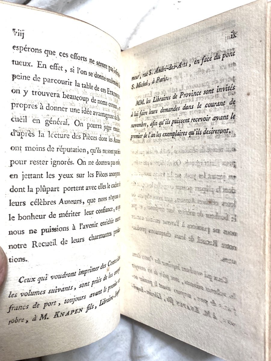 "Etrennes de Mnémosyne, ou Recueil d'Epigrammes et de Contes en Vers" 1788 .Paris, Maroquin Rg.-photo-2