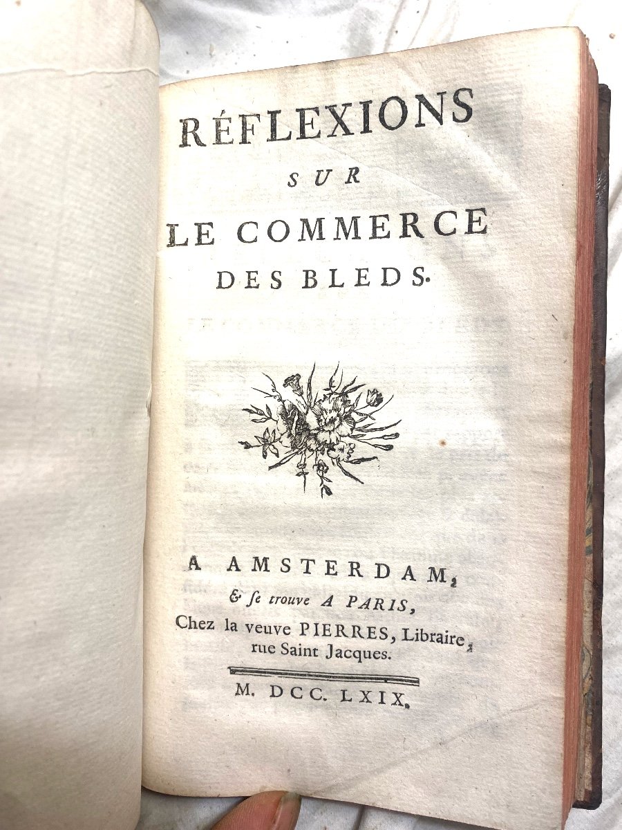 Rare Ensemble De Nombreuses Pièces Réunies En Un Vol.in8 ,sur Le Commerce Du Blé De 1754 à 1769-photo-6