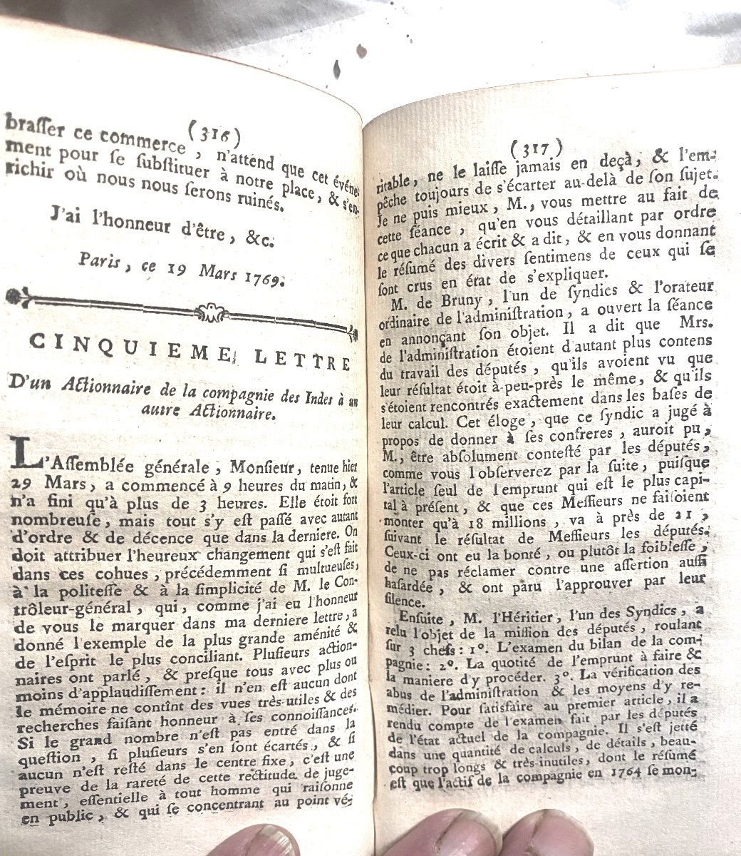 In Mint Condition Rare "memoirs Of Abbé Terray" Controôler-general Of Finances London 1776-photo-5