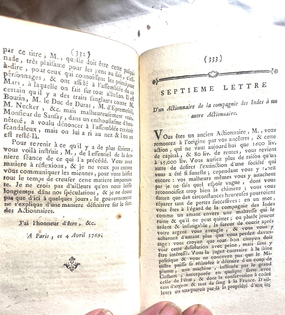 In Mint Condition Rare "memoirs Of Abbé Terray" Controôler-general Of Finances London 1776-photo-6