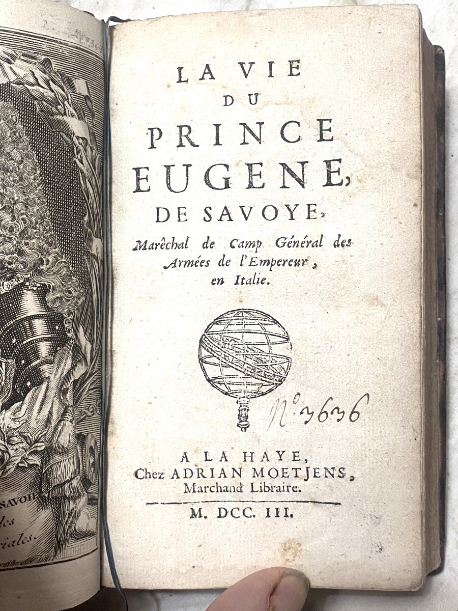 "la Vie Du Prince Eugène De Savoie", Maréchal De Camp Général Des Armées De l'Empereur, 1703 .-photo-3