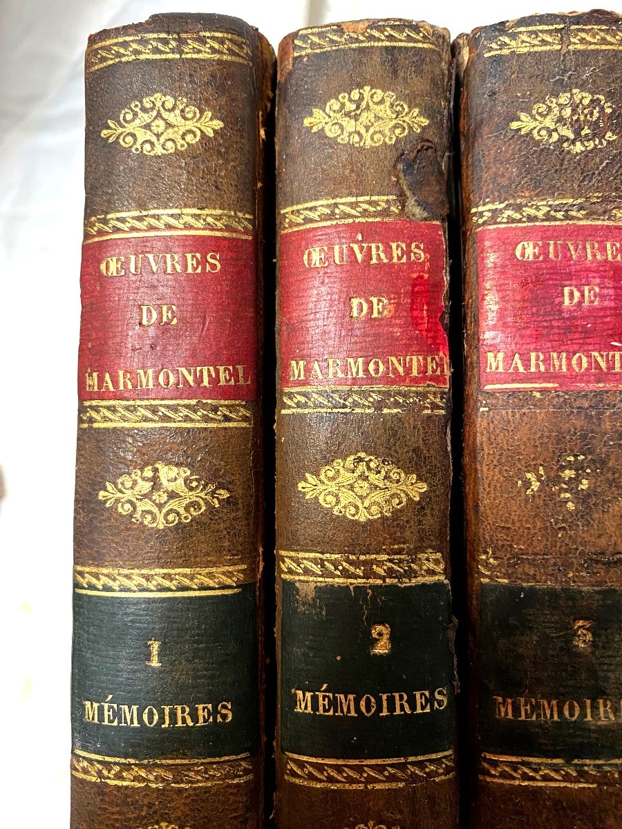 Complete Memoirs Of The Posthumous Works Of Marmontel In Four Volumes In 12. In Paris, Year XIII-photo-2