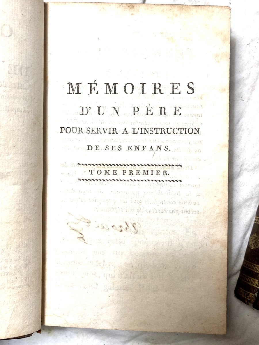 Complete Memoirs Of The Posthumous Works Of Marmontel In Four Volumes In 12. In Paris, Year XIII-photo-1