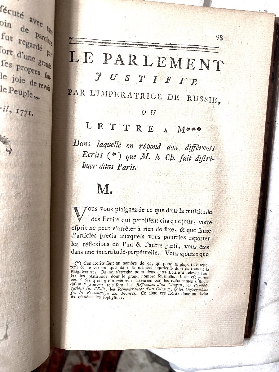 "les Efforts De La Liberté & Du Patriotisme Contre Le Despotisme",du Sr. De Maupéou Chancelier.-photo-3