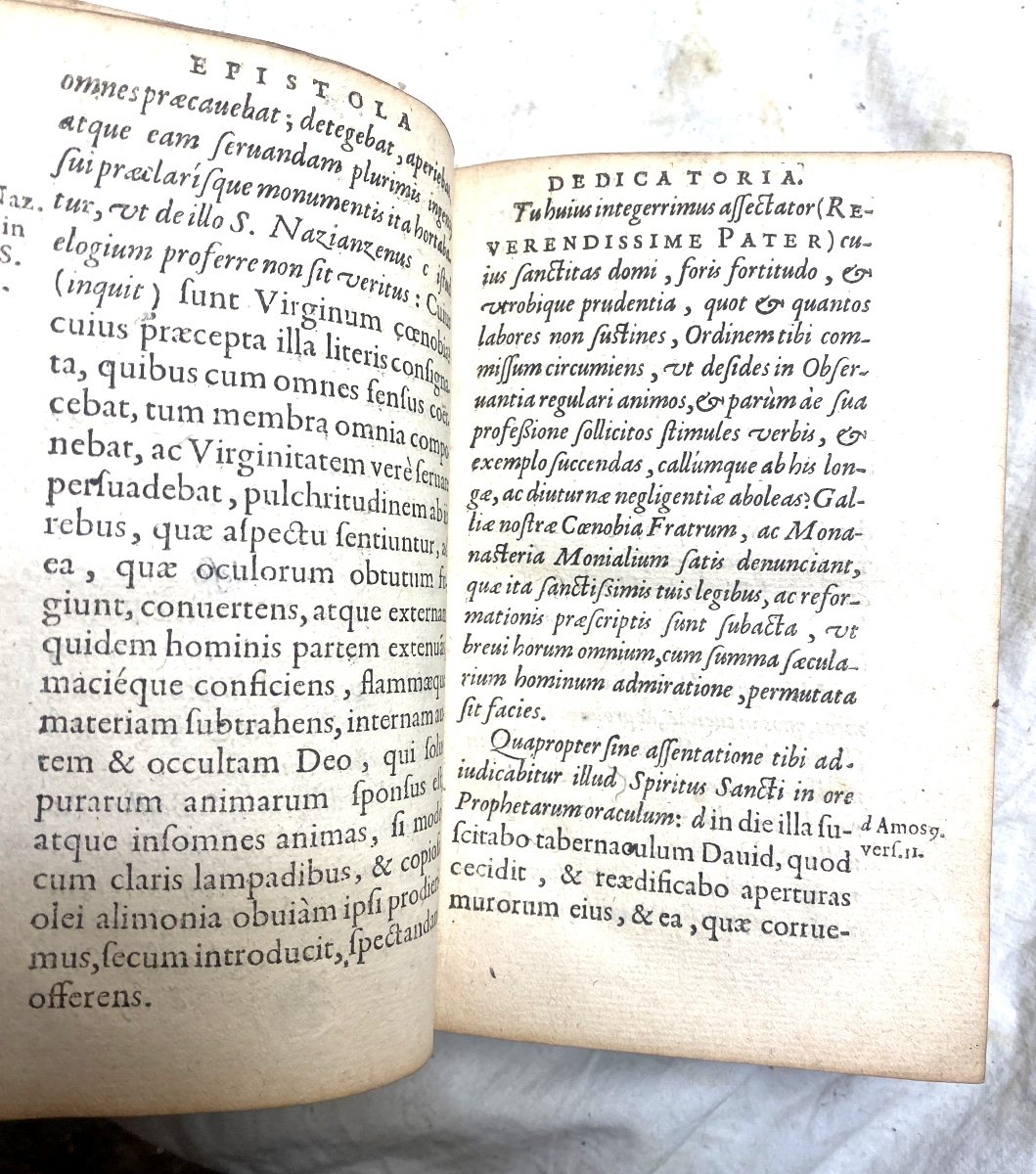 Strong Volume With Moroccan Arms: "paradisus Castitatis Seu Claustrum Monialium" Parisiis 1624 -photo-4