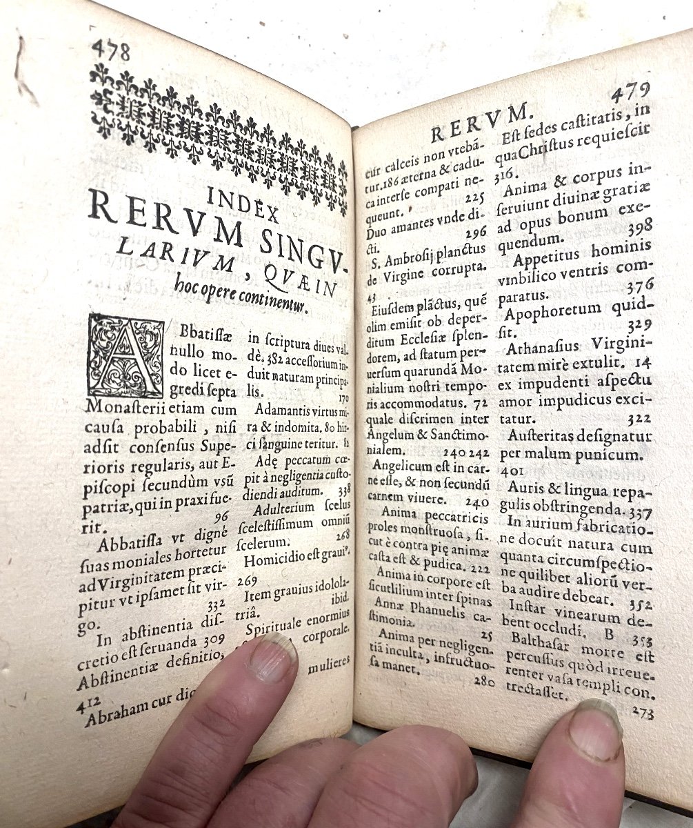 Strong Volume With Moroccan Arms: "paradisus Castitatis Seu Claustrum Monialium" Parisiis 1624 -photo-8