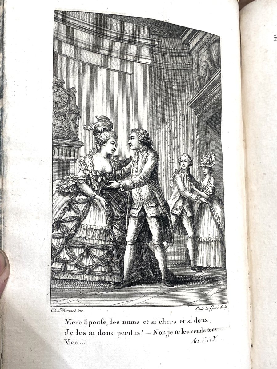 2 Strong Vol. In 8, In Paris "works Of Colardeau". From The French Academy, Illustrated From 1779-photo-3