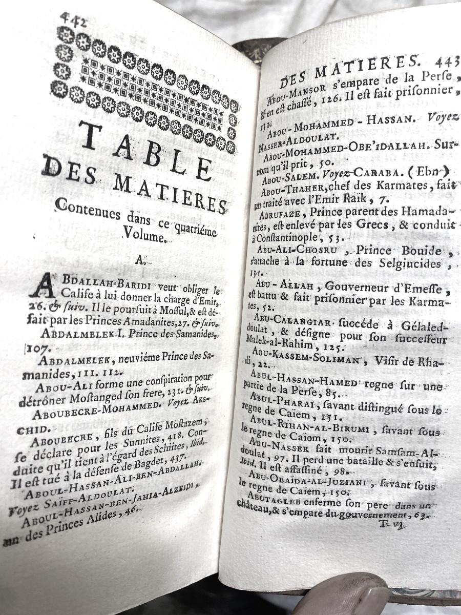 4 Beautiful Volumes In 12 "history Of The Arabs Under The Government Of The Caliphs", Abbot De Marigny-photo-5