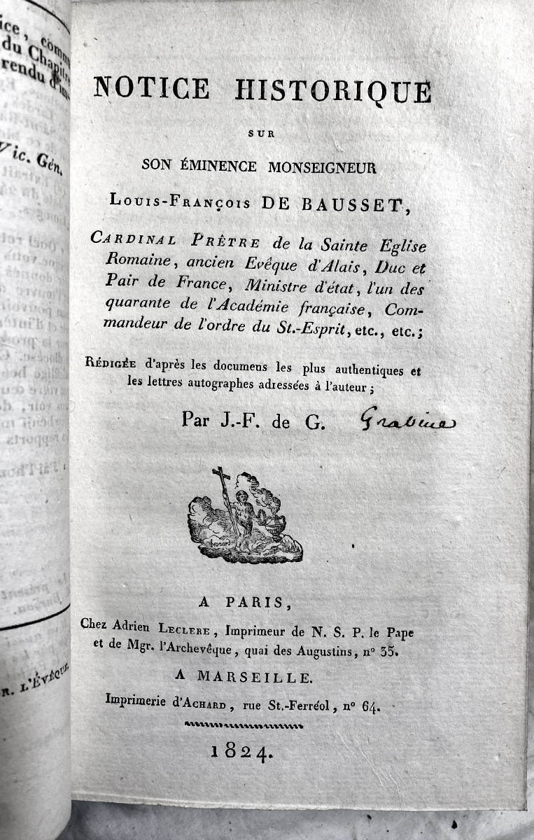 Important Recueil De 10 P 1800 à 1826 De Pièces Touchant l'Eglise 1 Vol. In 8 , Aux Armes 19ème-photo-3