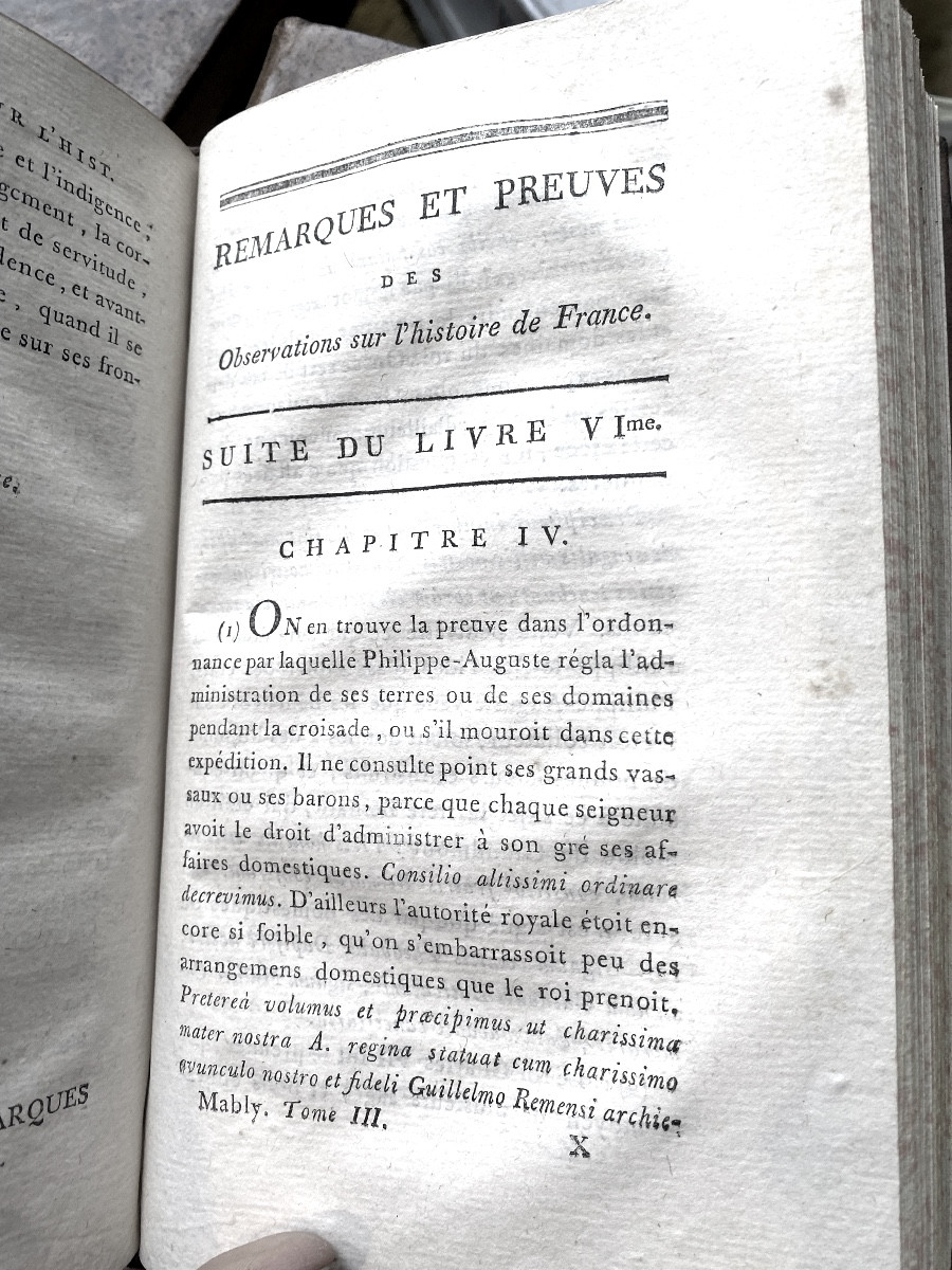   Complete Collection Of The Works Of Abbot De Mably 14 Vol. In 8 Year III Of The Republic 1794-photo-5