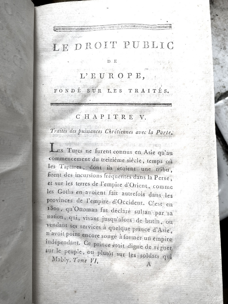   Collection Complète Des Oeuvres De l'Abbé De Mably 14 Vol. In 8 An III De La République  1794-photo-7